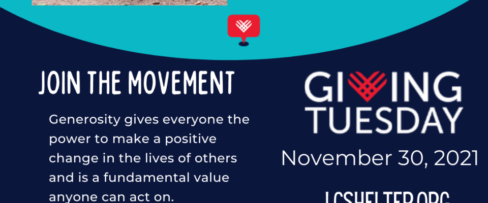 Unleash Generosity ~ GivingTuesday | Lewis Clark Animal Shelter